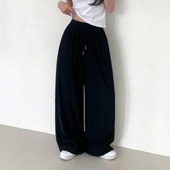 【丈別】半袖バンディングパンツ BLACK