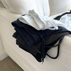 【丈別】半袖バンディングパンツ