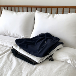 【丈別】半袖バンディングパンツ