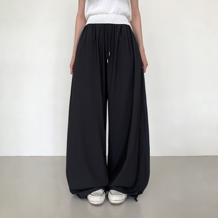 【丈別】半袖バンディングパンツ CHARCOAL