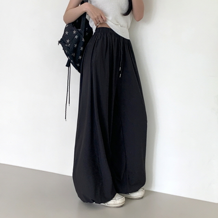 【丈別】半袖バンディングパンツ CHARCOAL