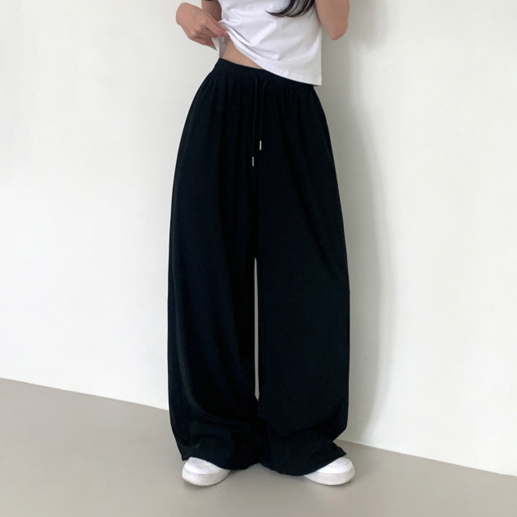 【丈別】半袖バンディングパンツ BLACK