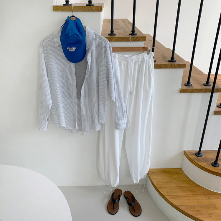 【丈別】半袖バンディングパンツ