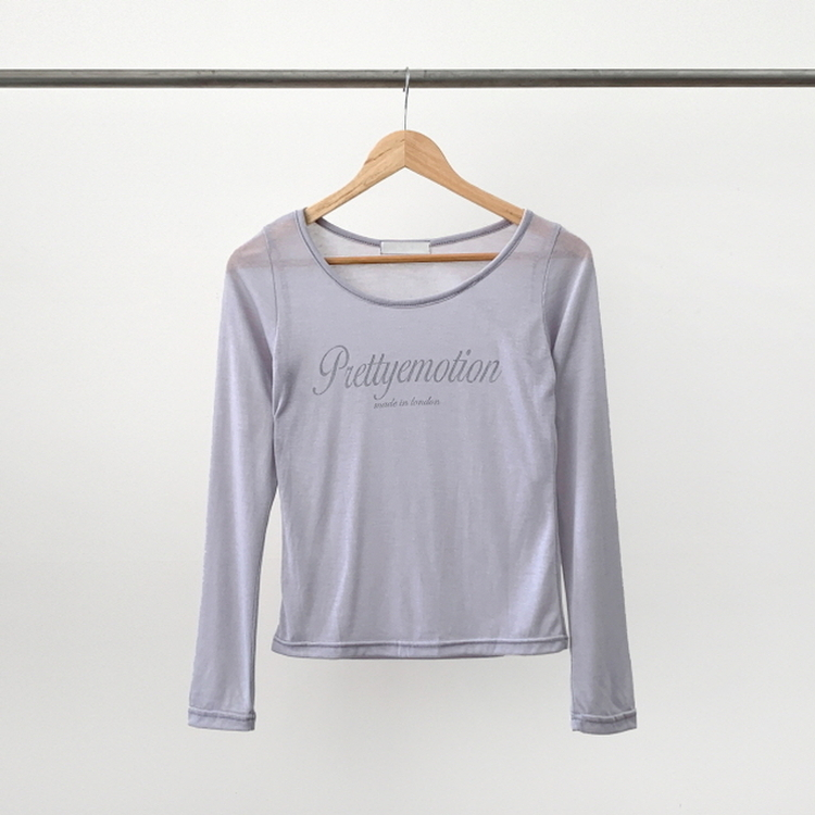 美品❣️お袖シースルーTシャツ SLOW／一部店舗限定】シースルートリコット シアー Tシャツ