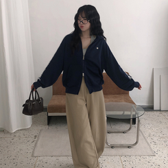 ペンダントレースジップアップ(5color) BLACK