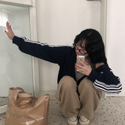 ペンダントレースジップアップ(5color) BLACK