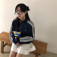 ペンダントレースジップアップ(5color) NAVY