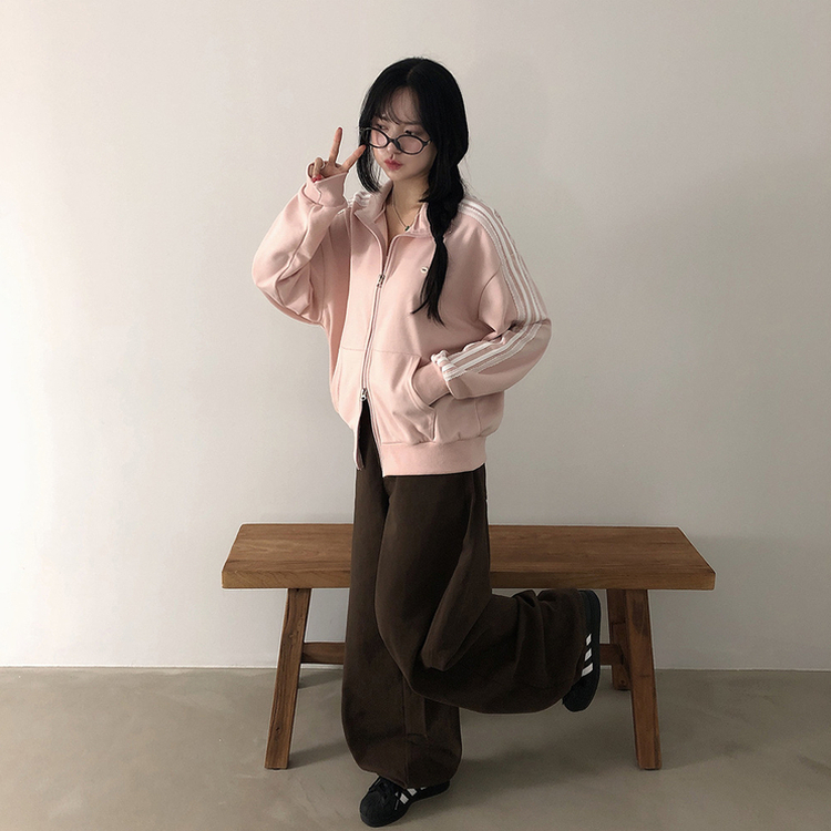 ペンダントレースジップアップ(5color) LIGHT PINK