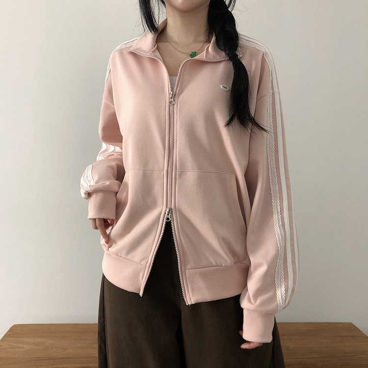 ペンダントレースジップアップ(5color) LIGHT PINK