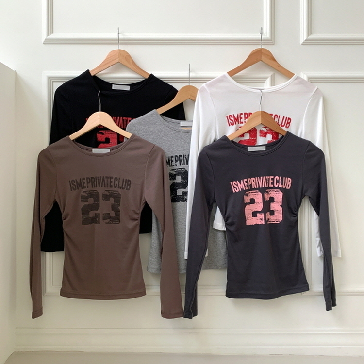 넘버링 옆셔링 긴팔티