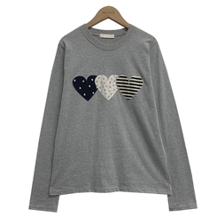 ハートワッペン長袖Tシャツ