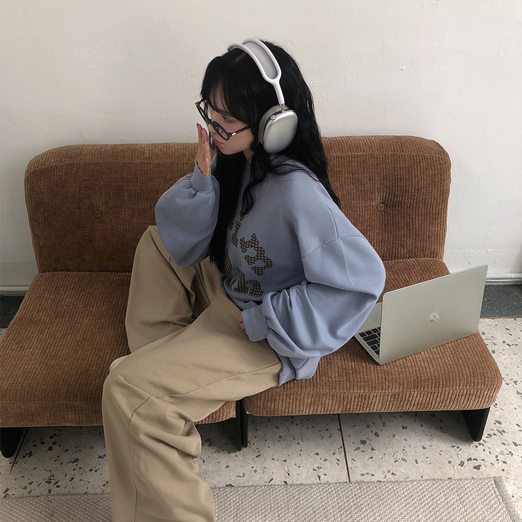 트디 오버핏 프린팅 맨투맨 소라