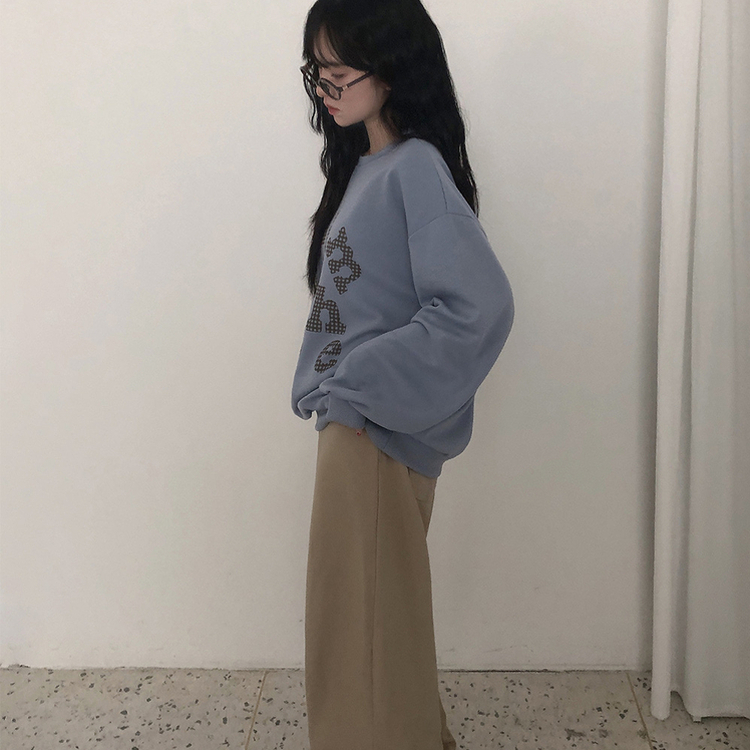 트디 오버핏 프린팅 맨투맨 소라