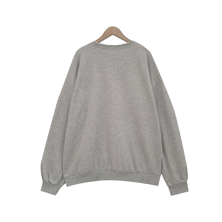 트디 오버핏 프린팅 맨투맨