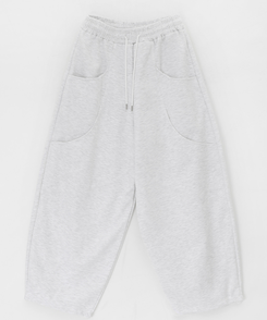 スリットワイドバンディングパンツ