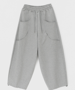 スリットワイドバンディングパンツ