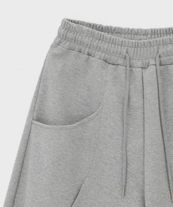 スリットワイドバンディングパンツ