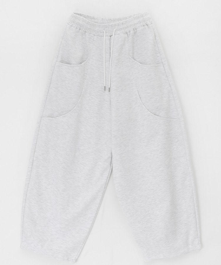 スリットワイドバンディングパンツ