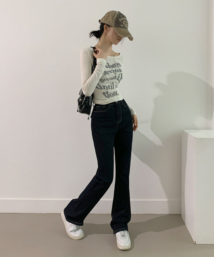 [백포켓/생지데님] 레도 힙포켓 슬림핏 생지 데님 부츠컷 팬츠 진청