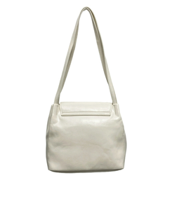 レザースクエアショルダーバッグ