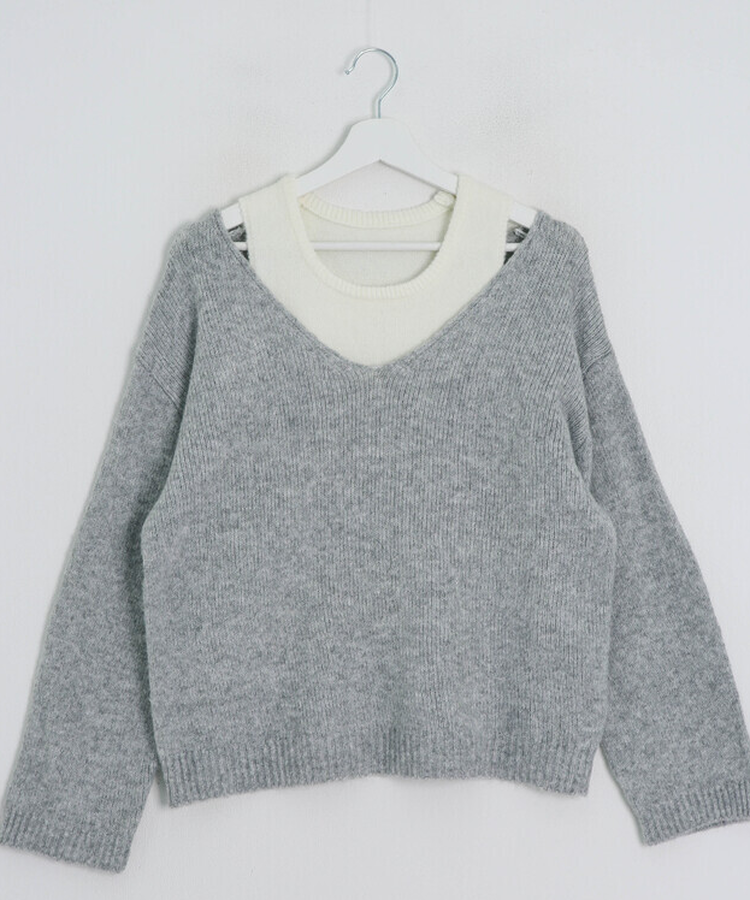 파스텔 나시 니트 세트