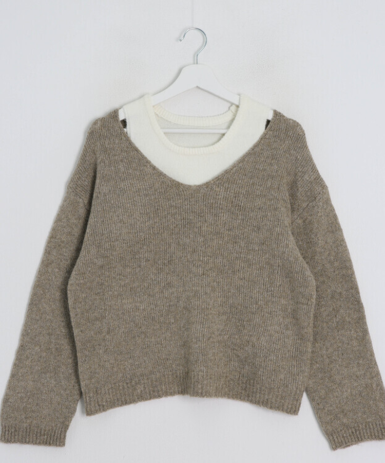 파스텔 나시 니트 세트