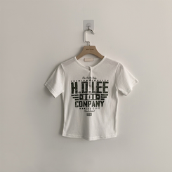 ラウンドボタン半袖Tシャツ(5color)