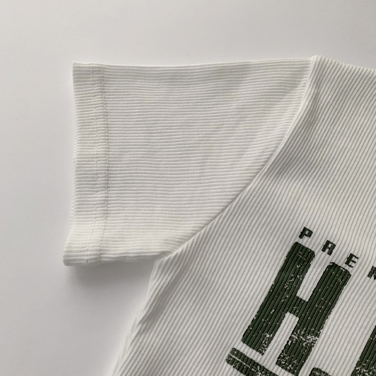 ラウンドボタン半袖Tシャツ(5color)