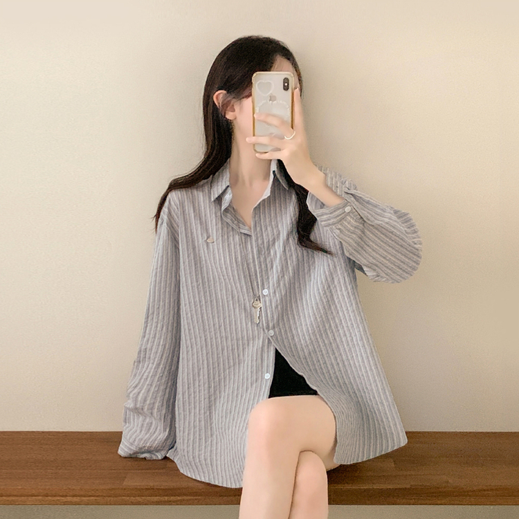 ストライプペンダントシャツ｜シャツ｜韓国ファッション通販 SONA