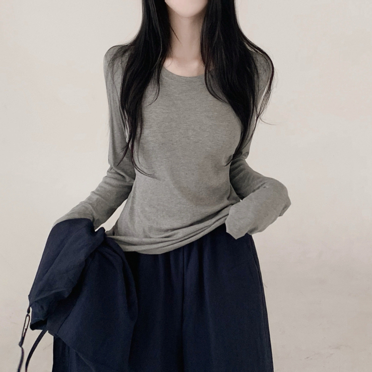 【3psSET】シャーリングビスチェ Tシャツ ワイドパンツ NAVY