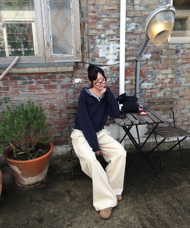 チェックフードジップアップ｜ジャンパー｜韓国ファッション通販 SONA