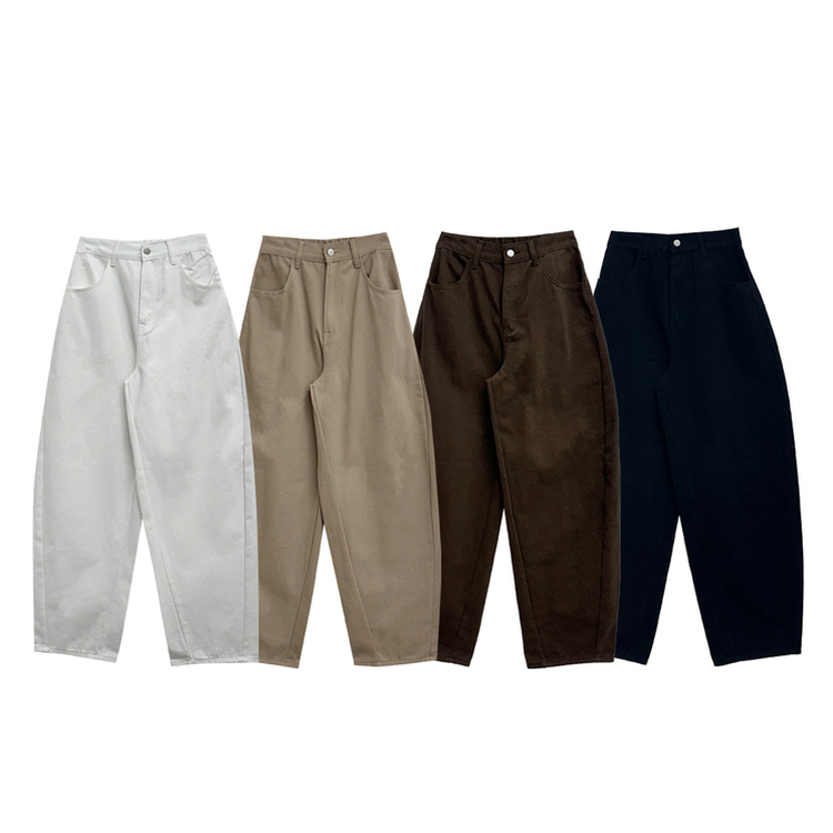 【SHORT/LONG 丈別】ハイウエストスリットワイドパンツ