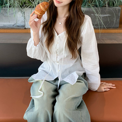 パフバルーンブラウス WHITE