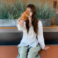 パフバルーンブラウス WHITE