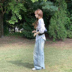 パフバルーンブラウス WHITE