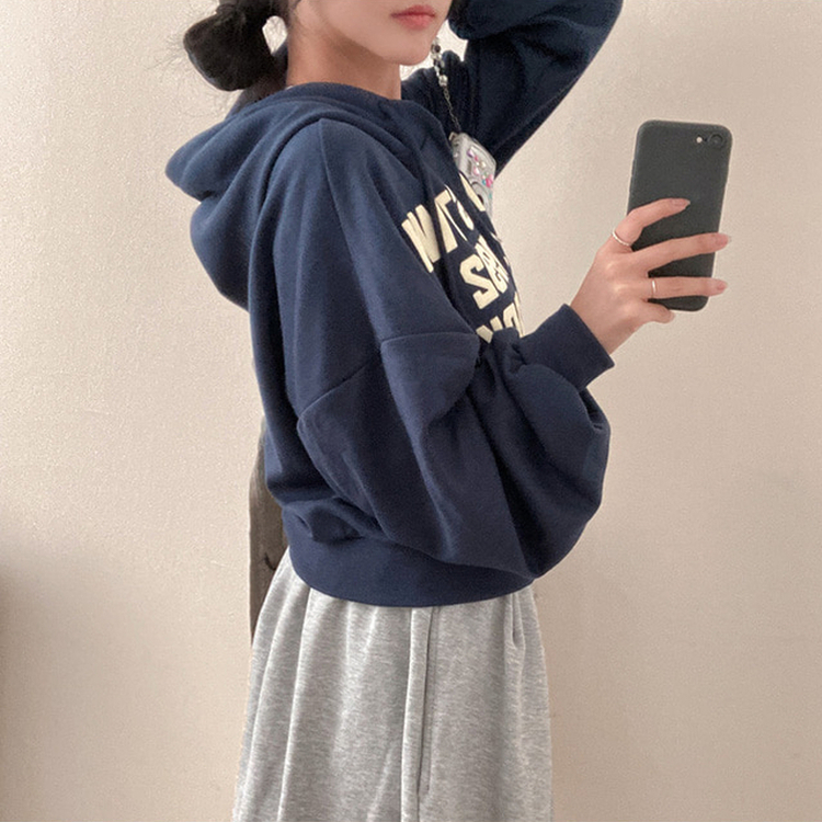 뉴욕타운 발포 투웨이 후드 집업 네이비