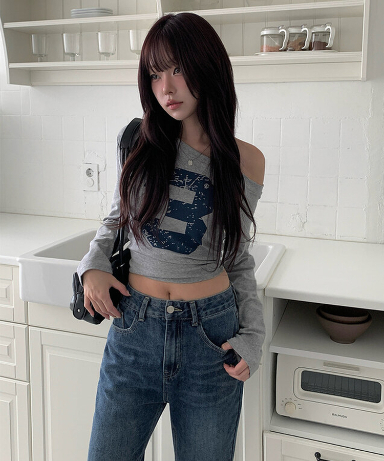 【丈別】ブーツカットウォッシングデニムパンツ MID DENIM