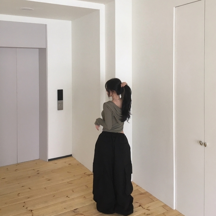 후드 레이어드 나시 데일리 긴팔 티셔츠