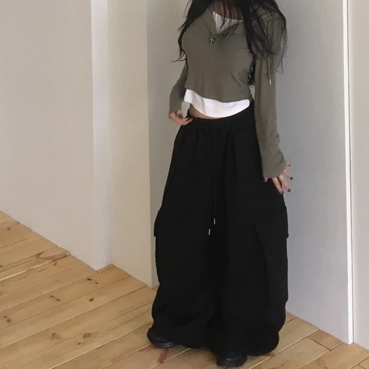 후드 레이어드 나시 데일리 긴팔 티셔츠