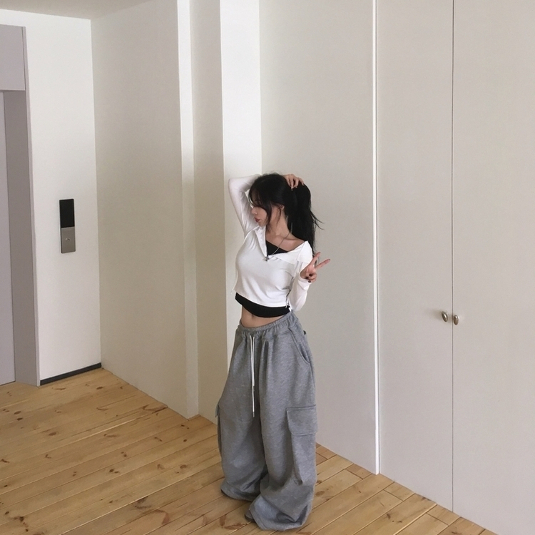 후드 레이어드 나시 데일리 긴팔 티셔츠