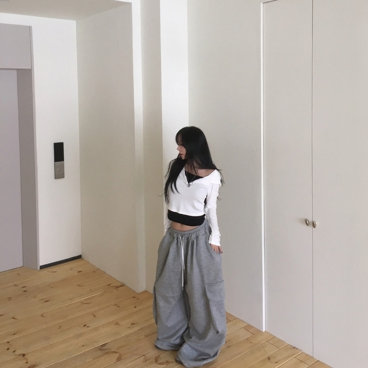 후드 레이어드 나시 데일리 긴팔 티셔츠