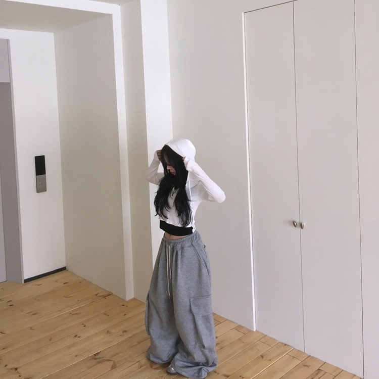 후드 레이어드 나시 데일리 긴팔 티셔츠