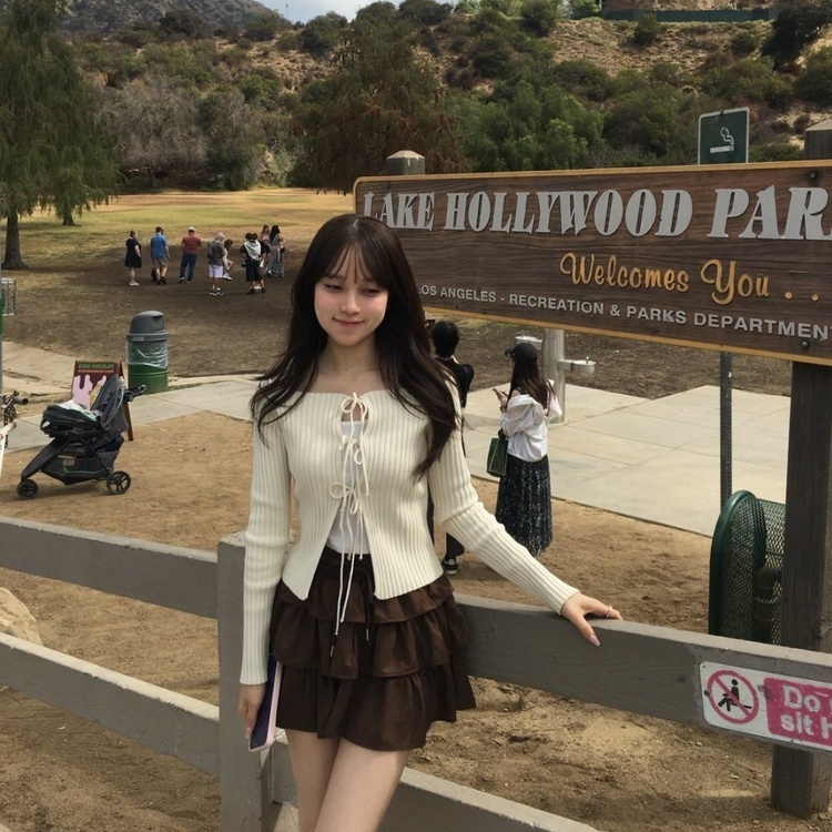 オフショルダーリボンカーディガン IVORY