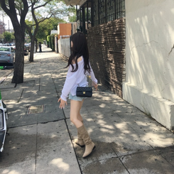 カジュアルスエードブーツ DARK BEIGE