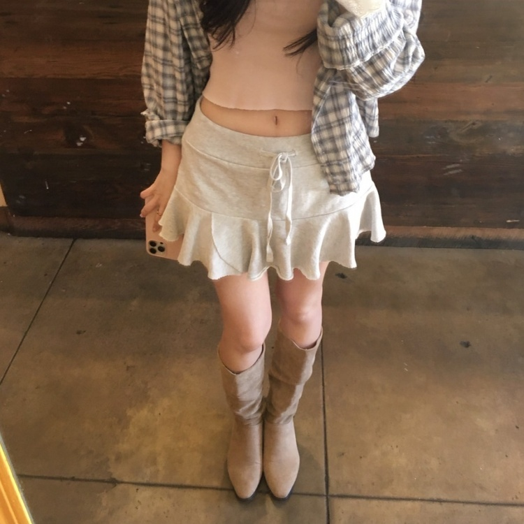 カジュアルスエードブーツ DARK BEIGE