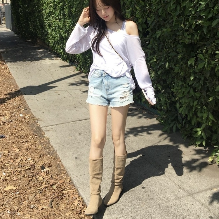 カジュアルスエードブーツ DARK BEIGE