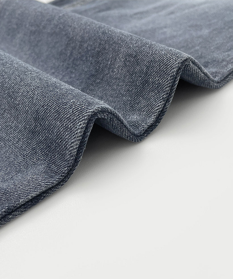 2XL스판 여유로운 루즈 롱 부츠컷 밴딩 데님 팬츠