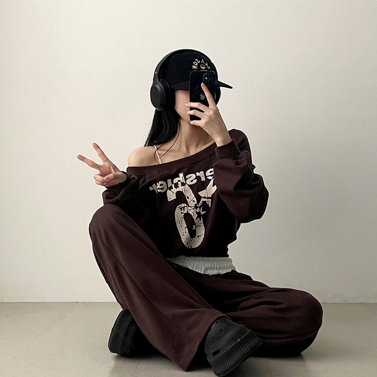 【SET】ビンテージトレーニングセットアップ BROWN