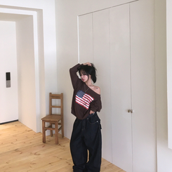 アメリカンワンオフトレーナー(6color) BROWN