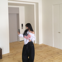 アメリカンワンオフトレーナー(6color) MELANGE WHITE